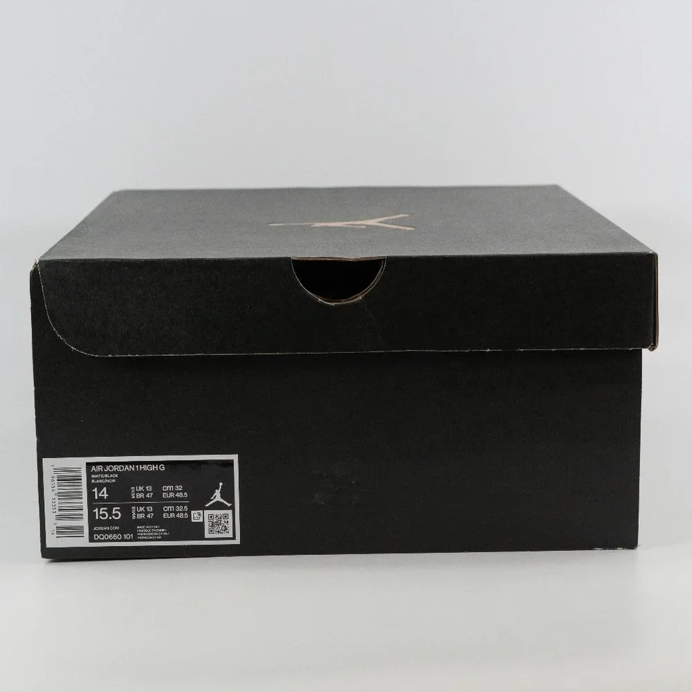 Air Jordan 1 High Golf 'Panda' DQ0660-101 Spikeless Cleats size 14